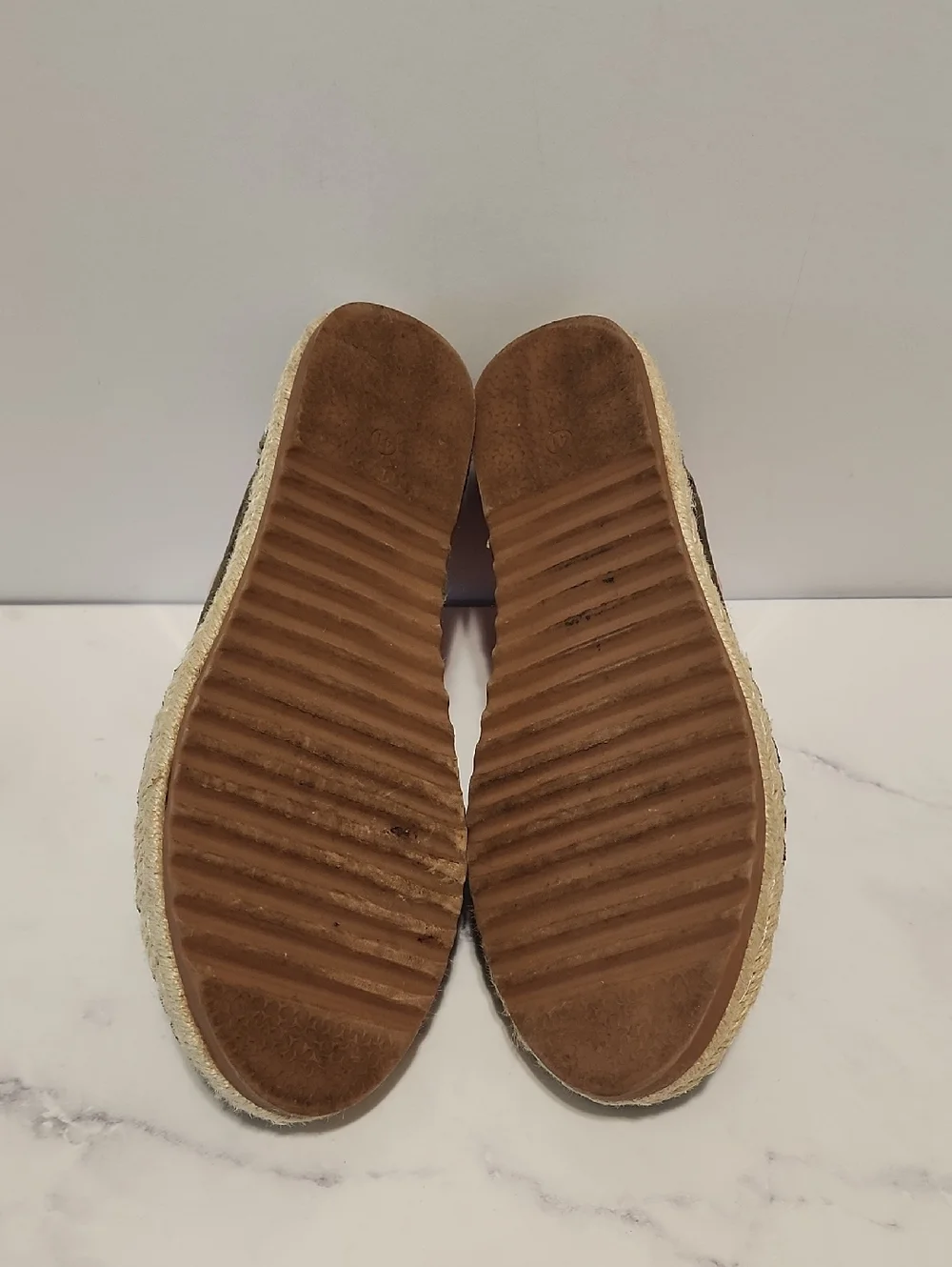 Findlay Suede Penny Loafers in Olive with Espadrille Sole